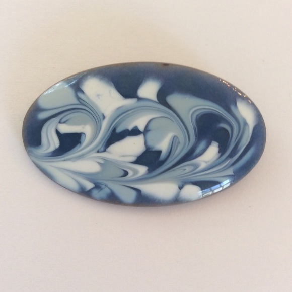 Vintage Copper and Enamel Brooch - Picture 3 of 8